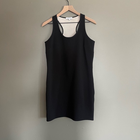 Emerson Fry Ponte Layering Dress Black‎ Racerback Size 2 LBD Classic Minimalist - Picture 7 of 16